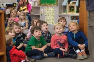 Children fascinated by the birds!!